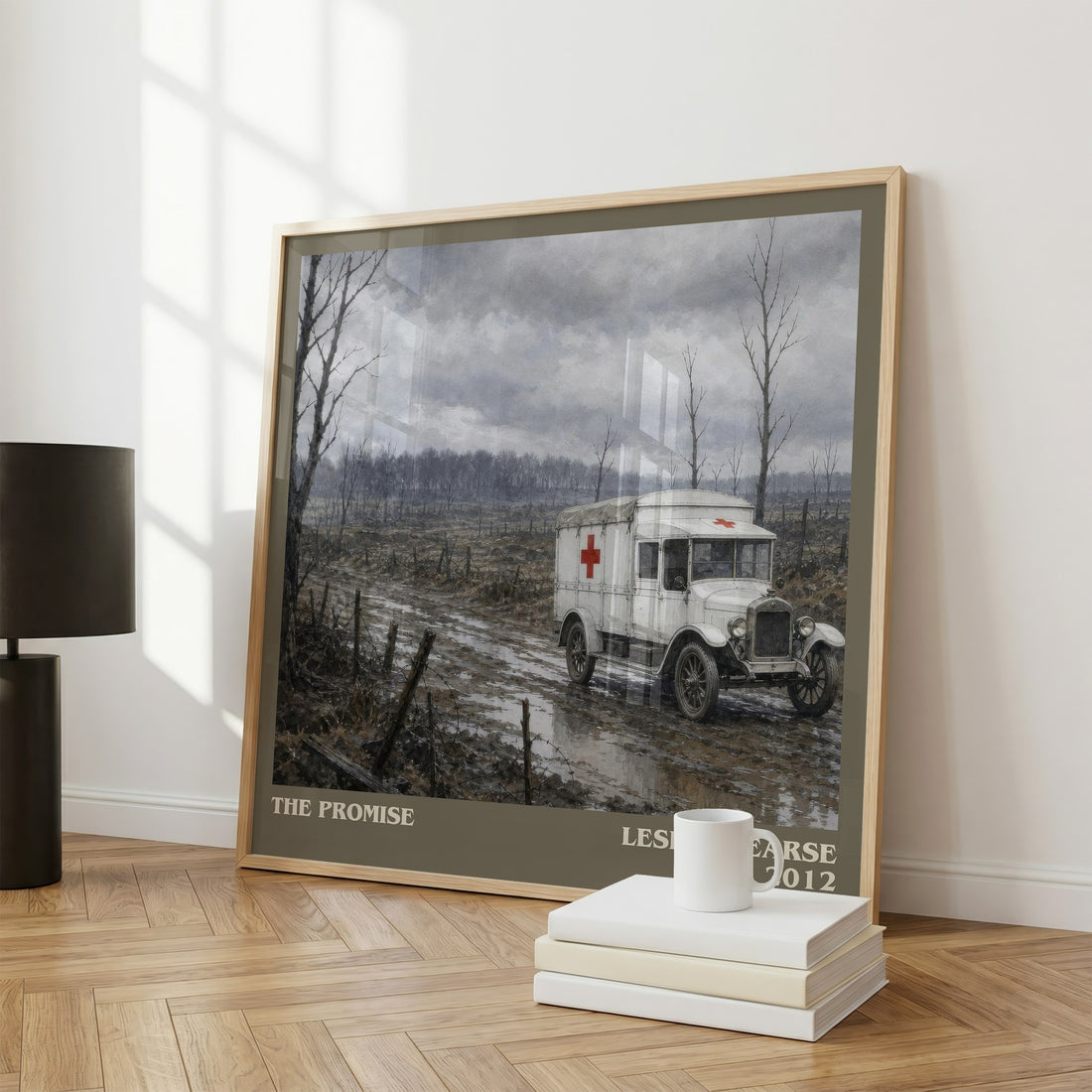 The Promise literary print framed by window – literary home decor