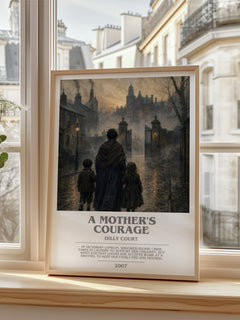 A Mother's Courage bookish poster colour and style options – Dilly Court book art
