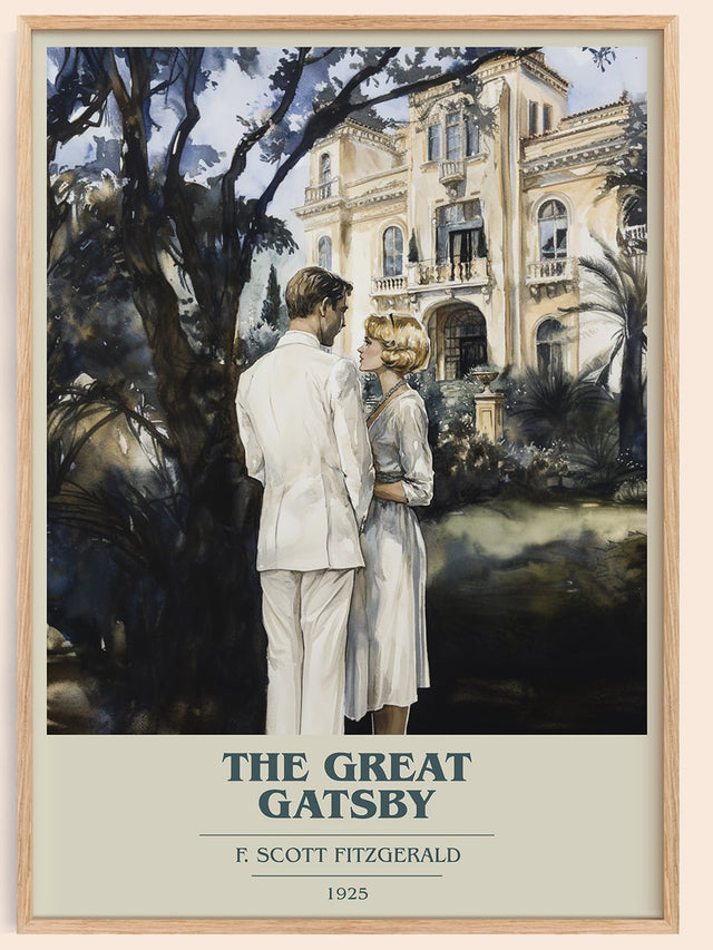 The Great Gatsby Book Cover Poster by F. Scott Fitzgerald