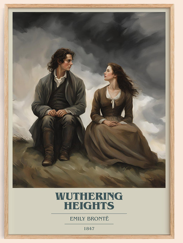 Wuthering Heights Book Cover Poster by Charlotte Brontë