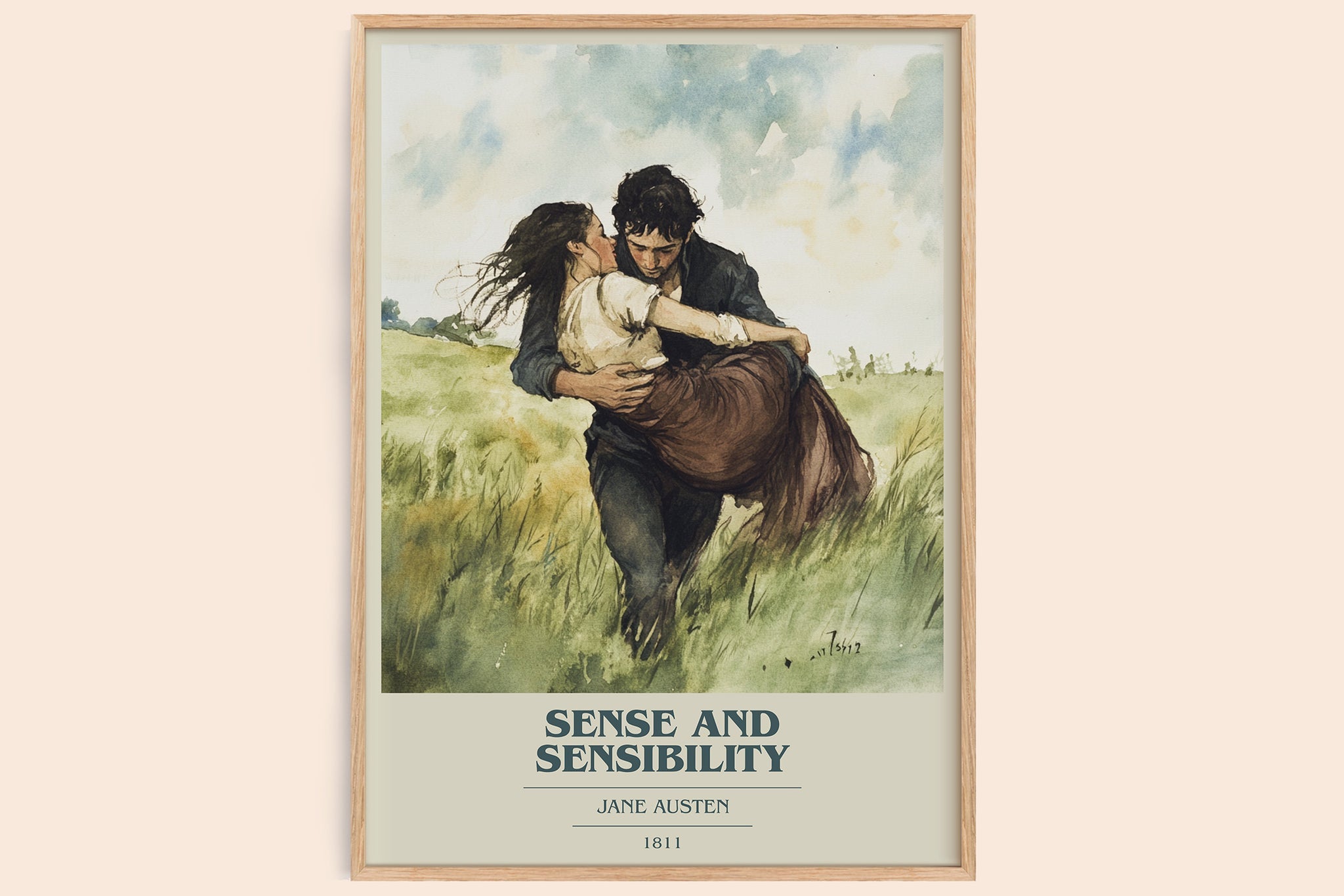 Sense and Sensibility Book Cover Poster by Jane Austen