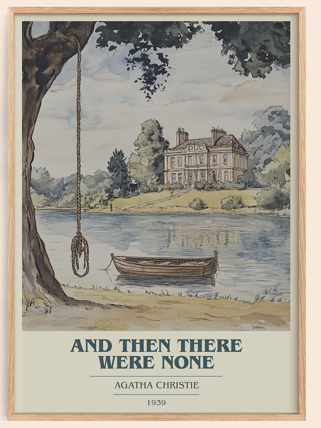 And Then There Were None Book Cover Poster by Agatha Christie