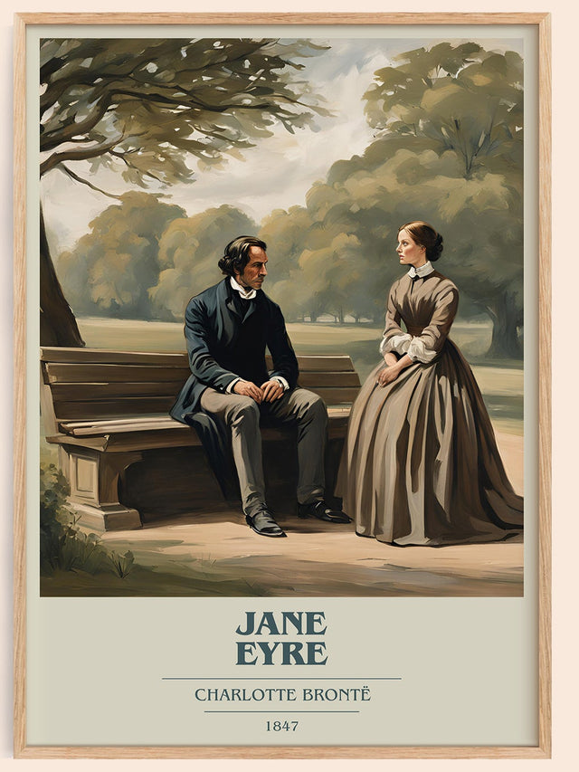 Jane Eyre Book Cover Poster by Charlotte Brontë