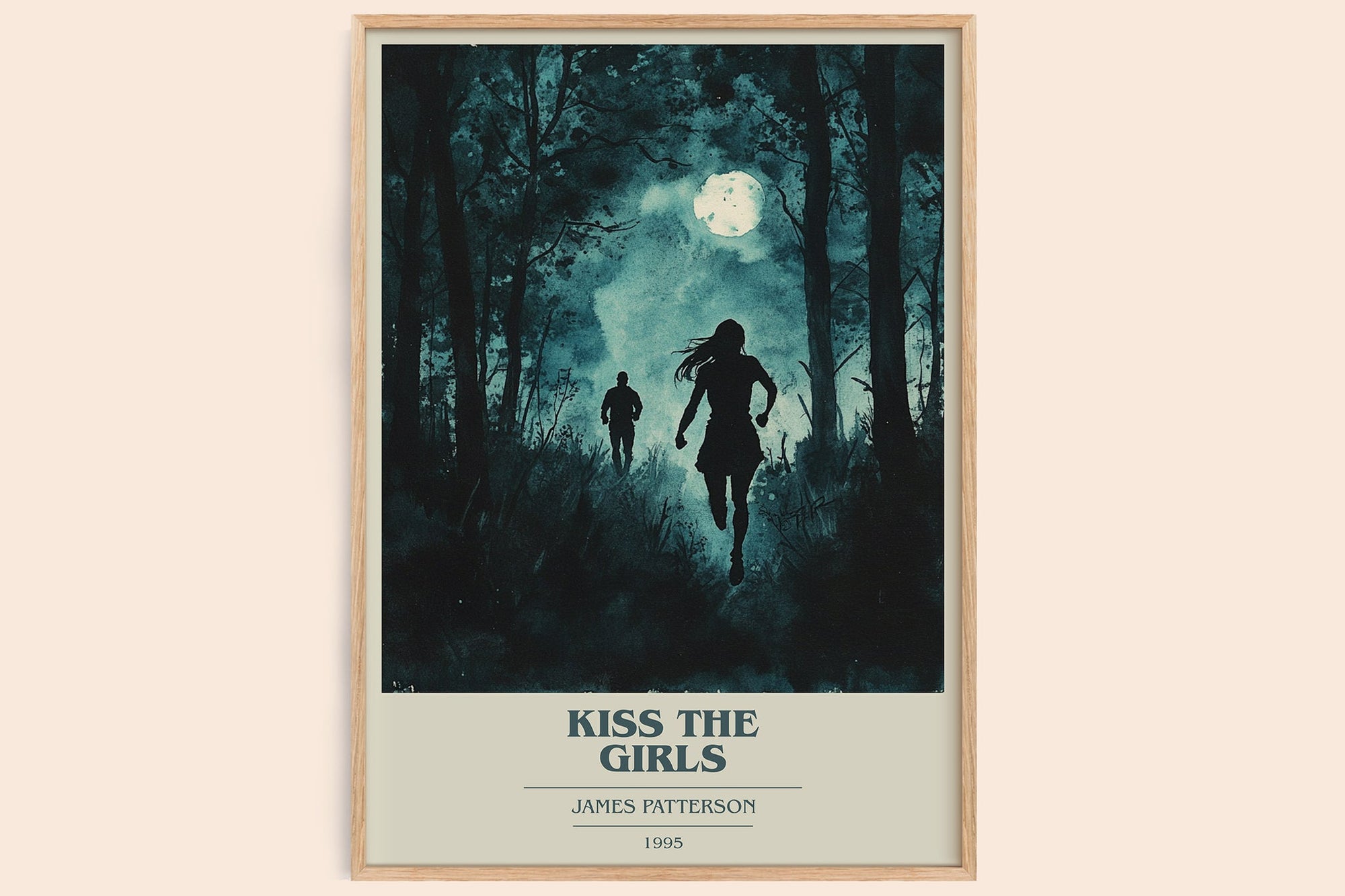 Kiss the Girls book cover book poster by James Patterson – framed literary art print