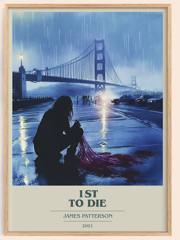 First To Die book cover book poster by James Patterson – framed literary art print