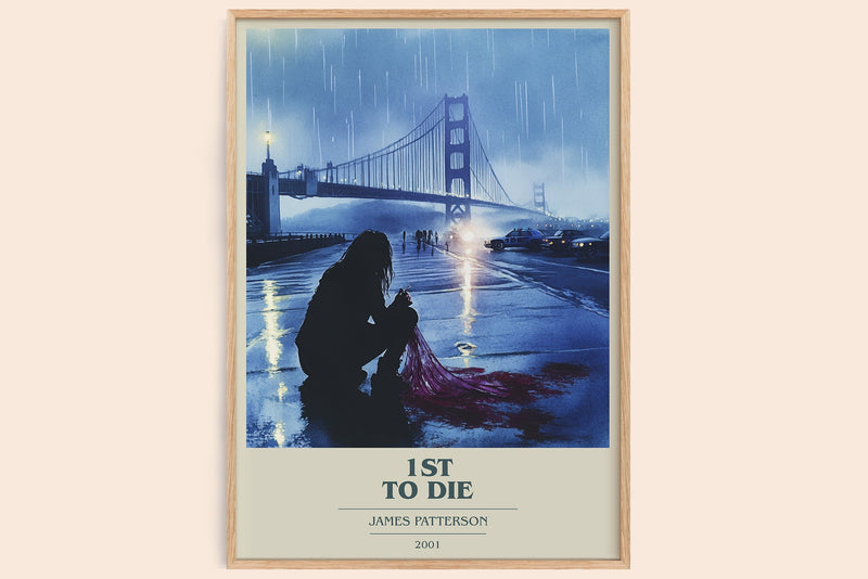 First To Die book cover book poster by James Patterson – framed literary art print