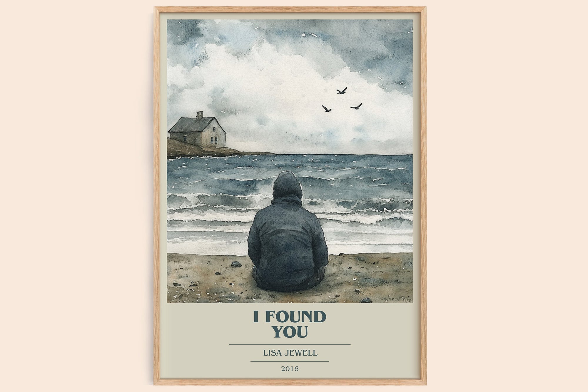 I Found You book cover book poster by Lisa Jewell – framed literary art print