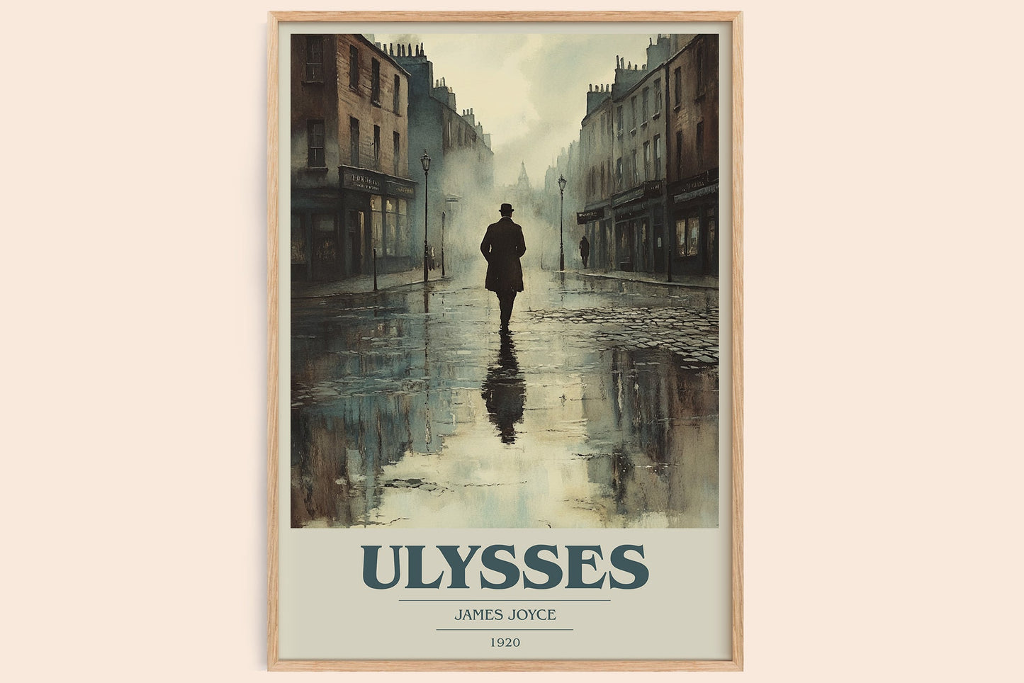 Ulysses book cover book poster by James Joyce – framed literary art print