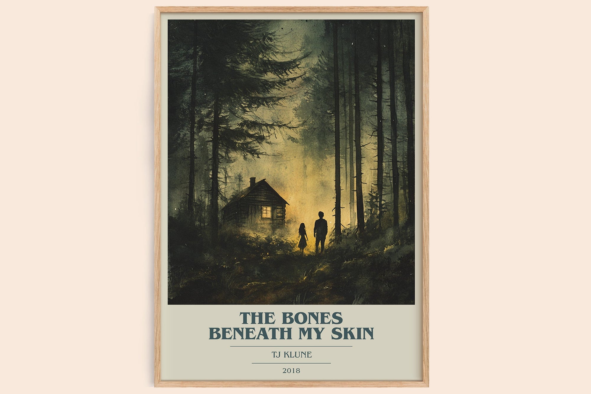 The Bones Beneath My Skin book cover book poster by Tj Klune – framed literary art print