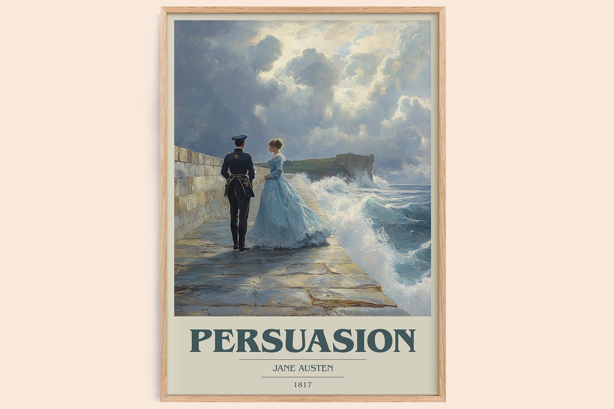 Persuasion book cover book poster by Jane Austen – framed literary art print