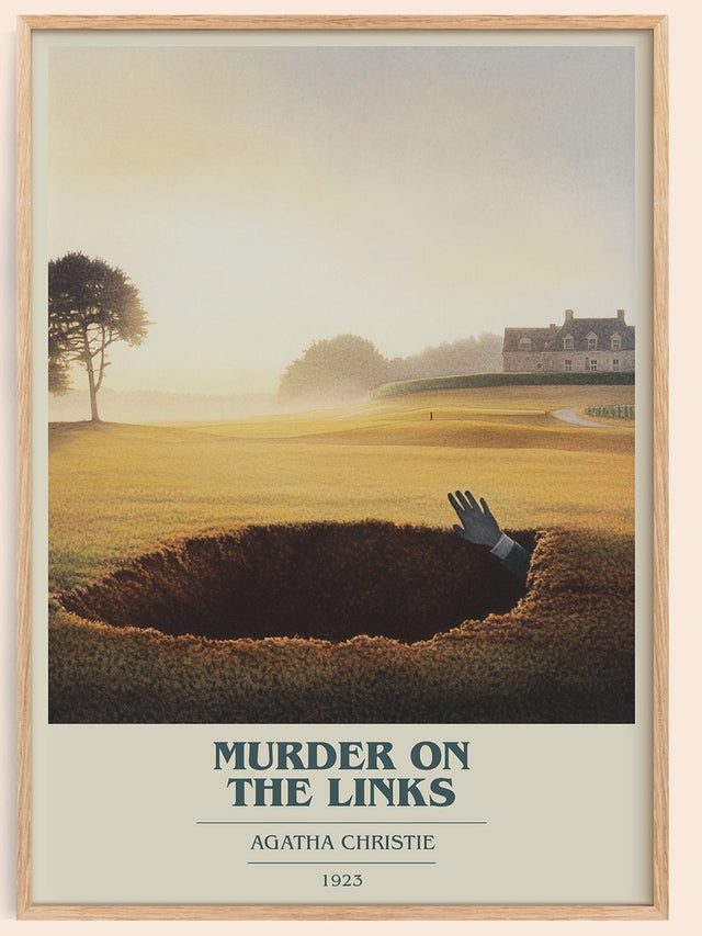 The Murder on the Links Book Cover Poster by Agatha Christie