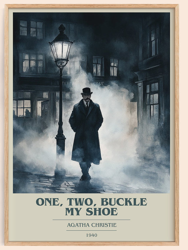 One, Two, Buckle My Shoe Book Cover Poster by Agatha Christie