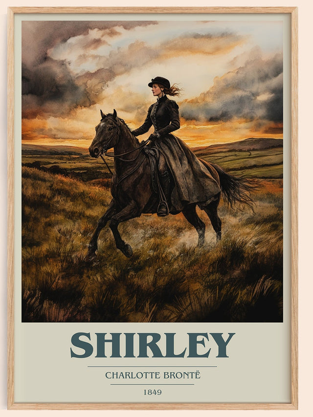Shirley Book Cover Poster by Charlotte Brontë