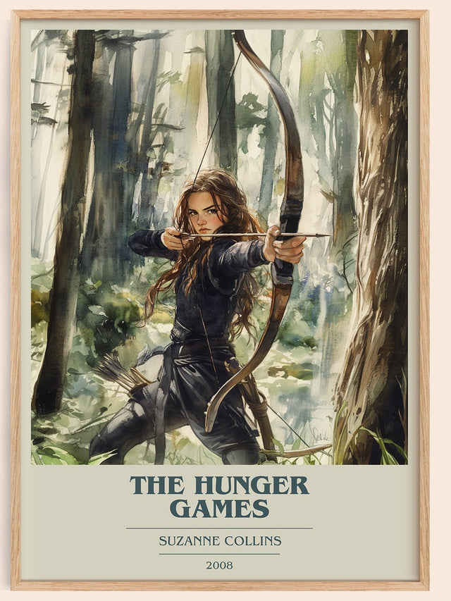 Hunger Games Book Cover Poster by Suzanne Collins