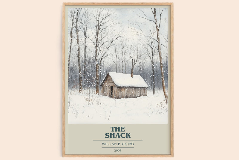 The Shack Book Cover Poster by William P. Young (Modern Minimalist style)
