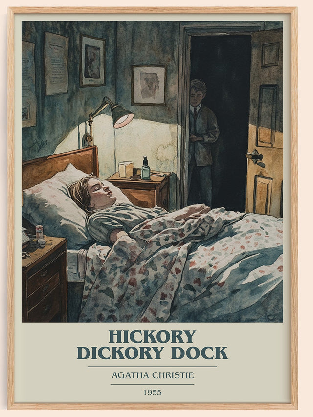 Hickory Dickory Dock Book Cover Poster by Agatha Christie