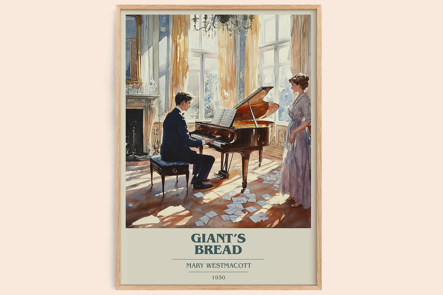 Giant’s Bread book cover book poster by Mary Westmacott – framed literary art print
