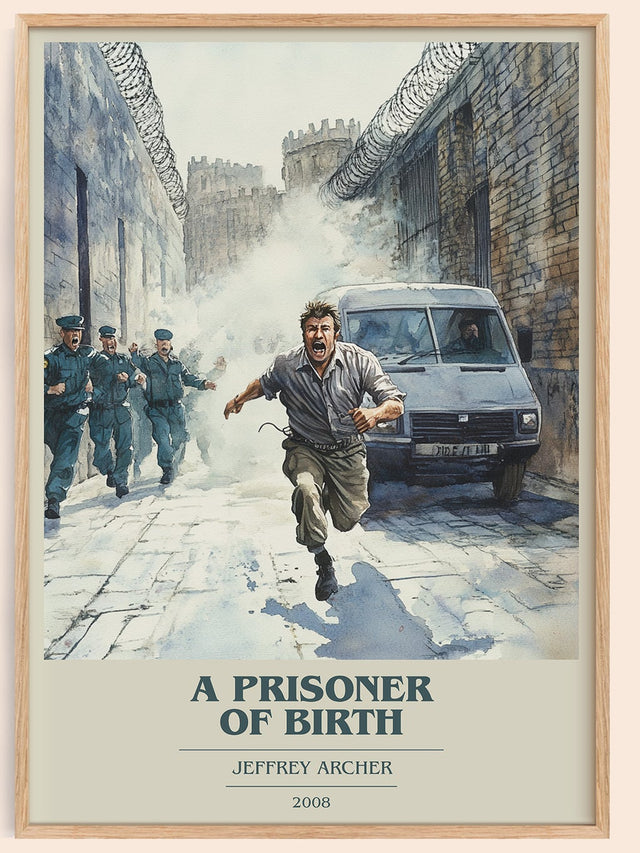 A Prisoner of Birth Book Cover Poster by Jeffrey Archer