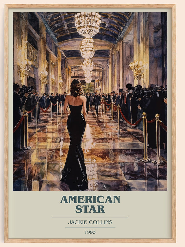 American Star Book Cover Poster by Jackie Collins