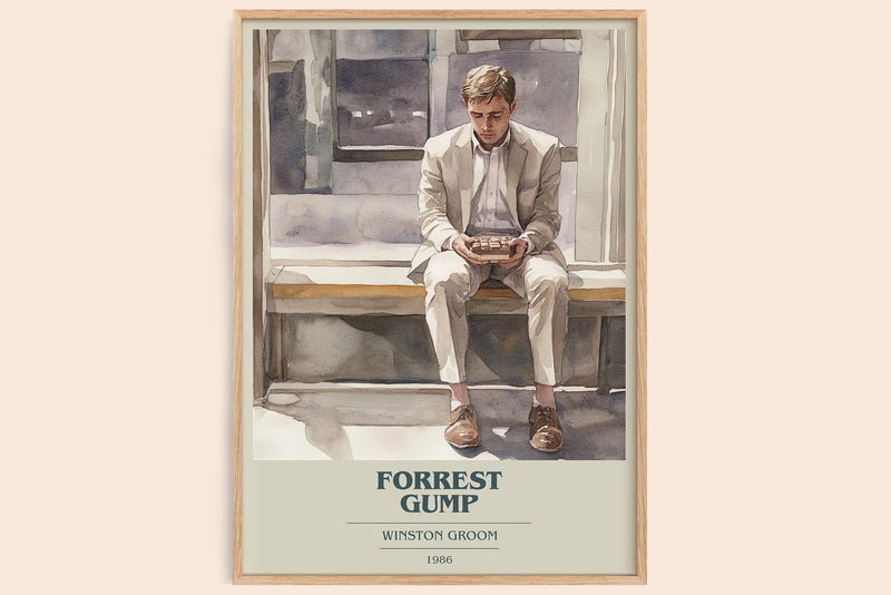 Forrest Gump Book Cover Poster by Winston Groom