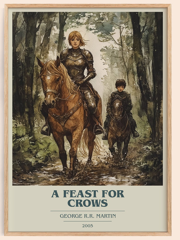 A Feast For Crows book cover book poster by George R.R. Martin – framed literary art print
