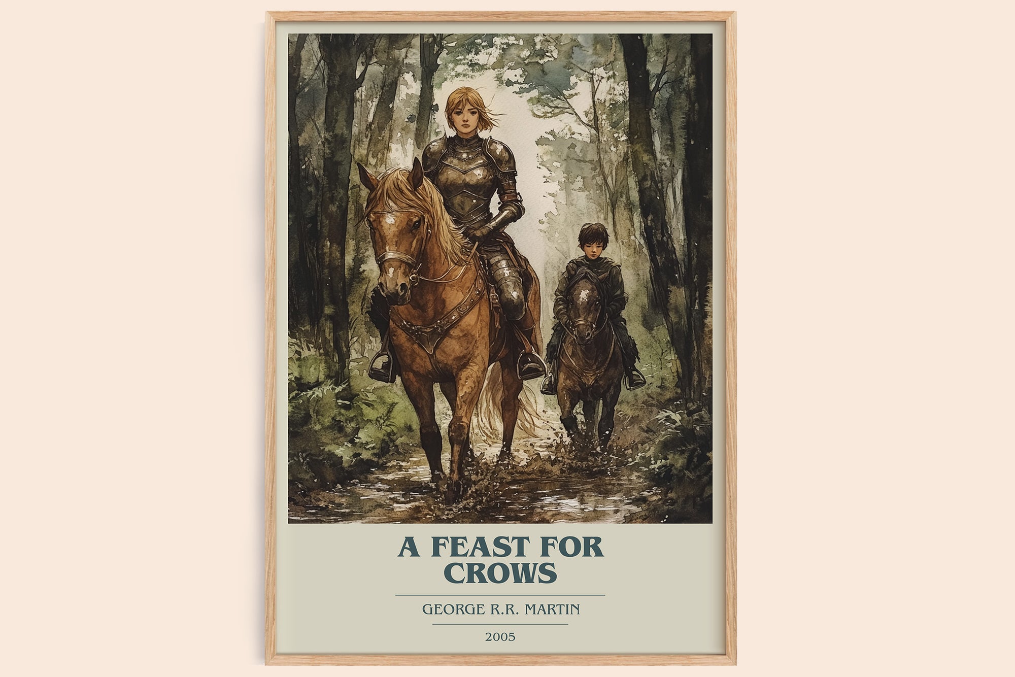 A Feast For Crows book cover book poster by George R.R. Martin – framed literary art print