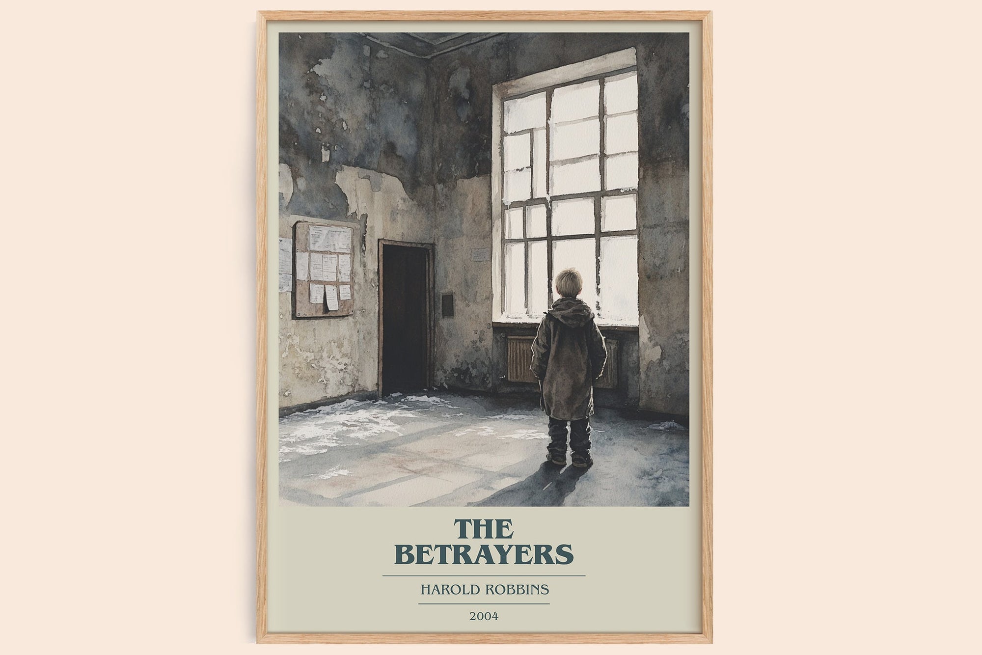 The Betrayers book cover book poster by Harold Robbins – framed literary art print