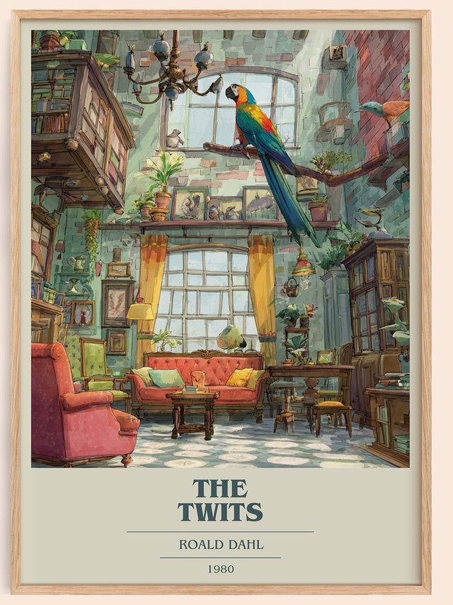 The Twits Book Cover Poster by Roald Dahl