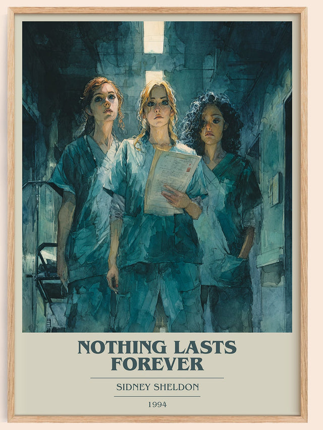 Nothing Lasts Forever Book Cover Poster by Sidney Sheldon