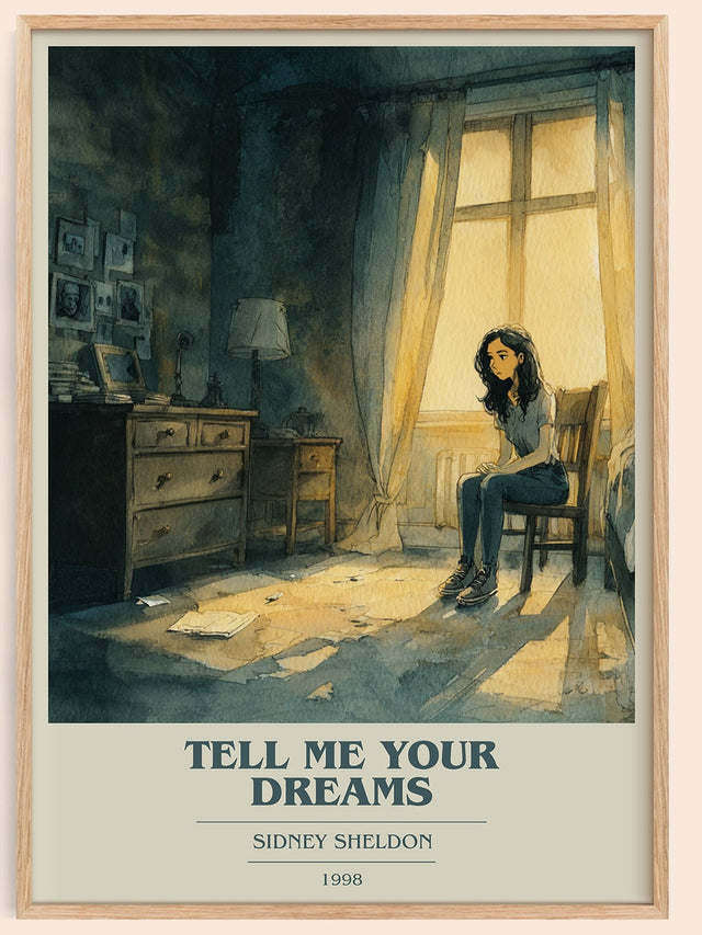 Tell Me Your Dreams Book Cover Poster by Sidney Sheldon