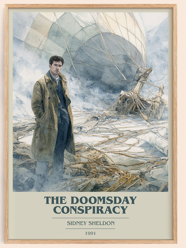 The Doomsday Conspiracy Book Cover Poster by Sidney Sheldon