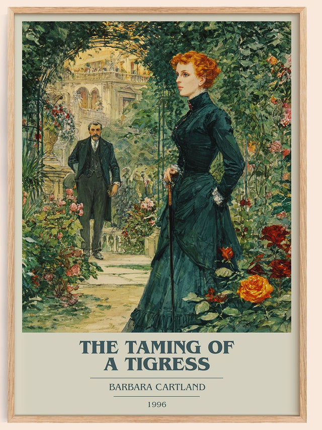 The Taming of a Tigress Book Cover Poster by Barbara Cartland