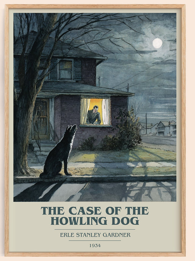 The Case of the Howling Dog Book Cover Poster by Erle Stanley Gardner