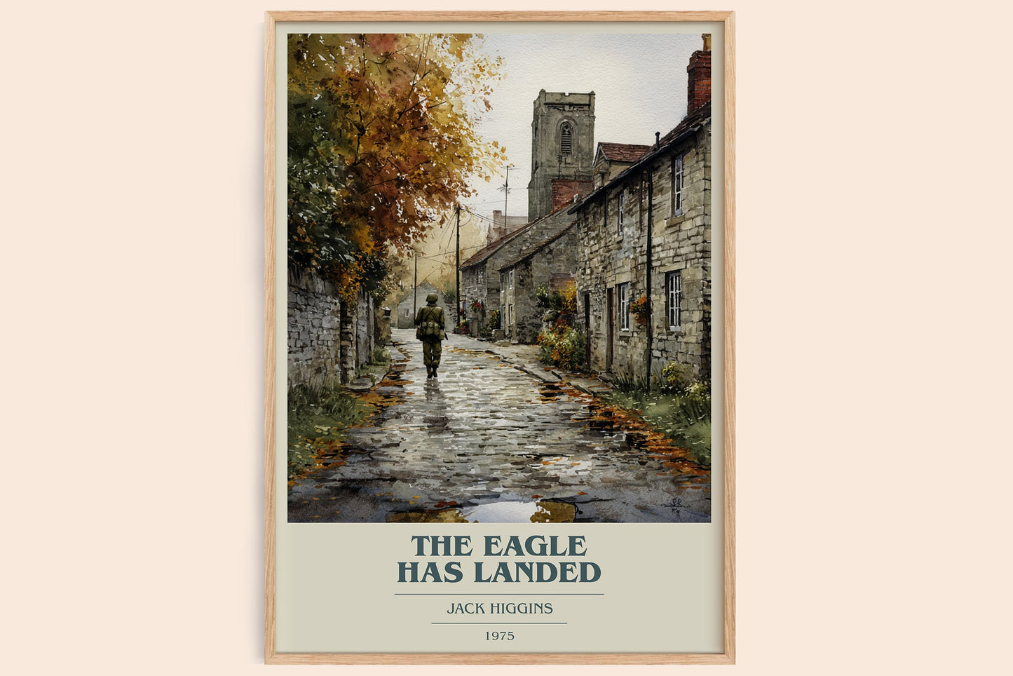 The Eagle Has Landed book cover book poster by Jack Higgins – framed literary art print