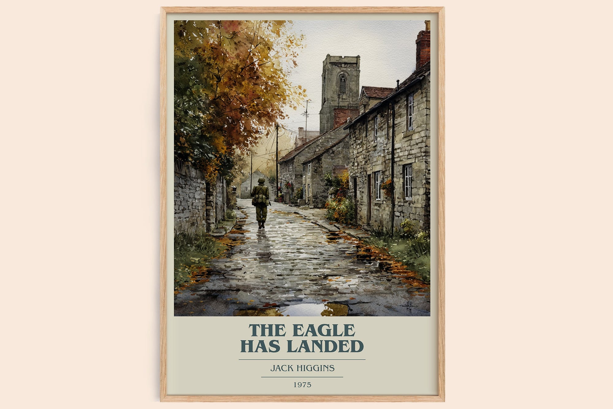 The Eagle Has Landed book cover book poster by Jack Higgins – framed literary art print