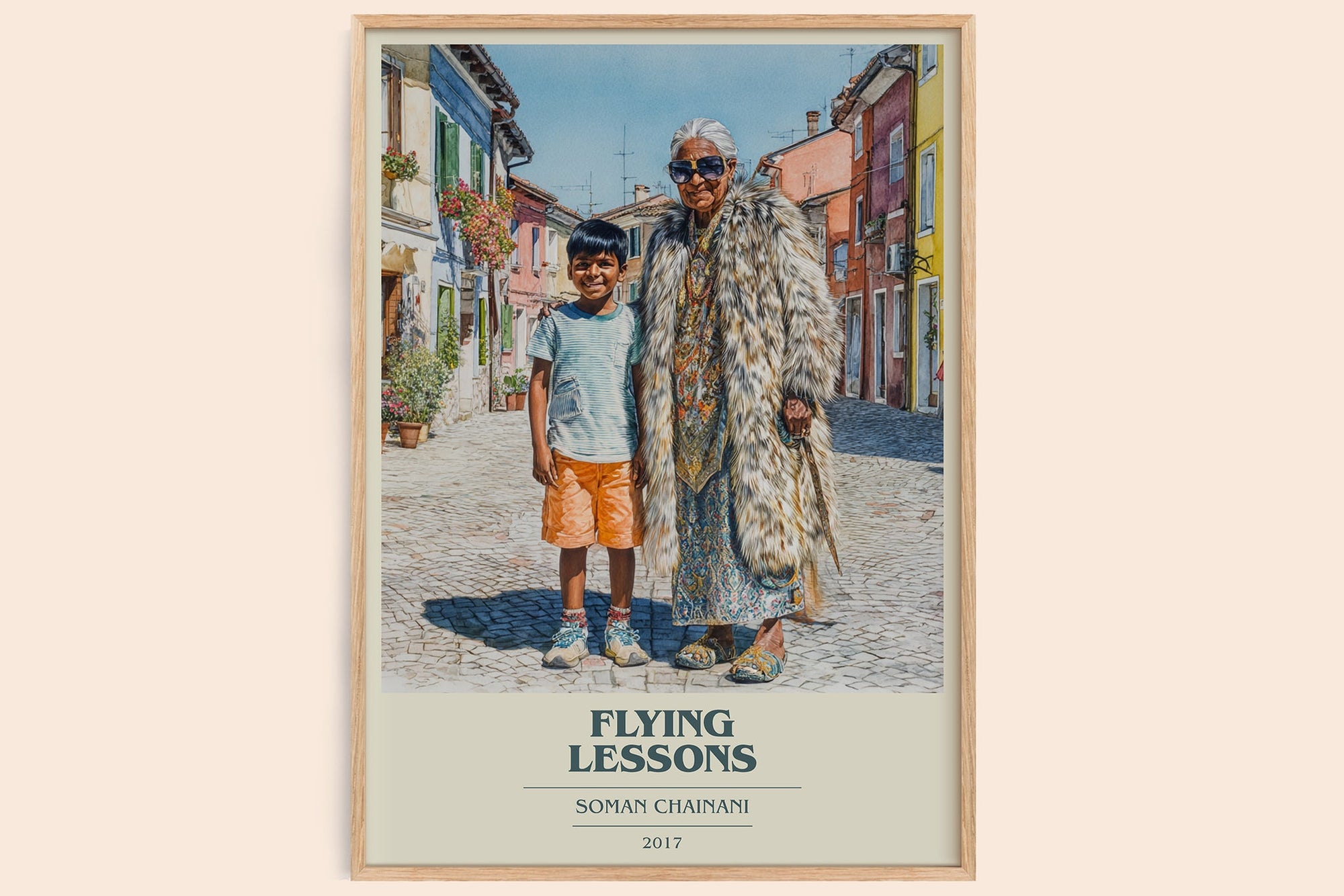 Flying Lessons book cover book poster by Soman Chainani – framed literary art print