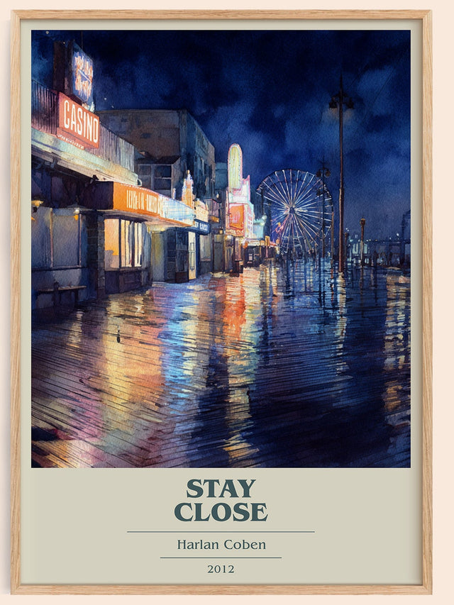 Stay Close Book Cover Poster by Harlan Coben