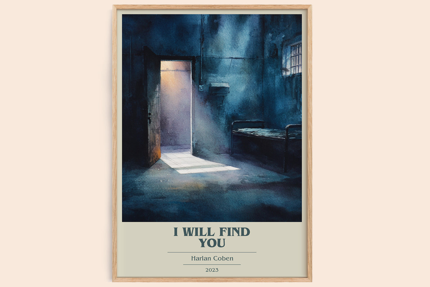 I Will Find You book cover book poster by Harlan Coben – framed literary art print
