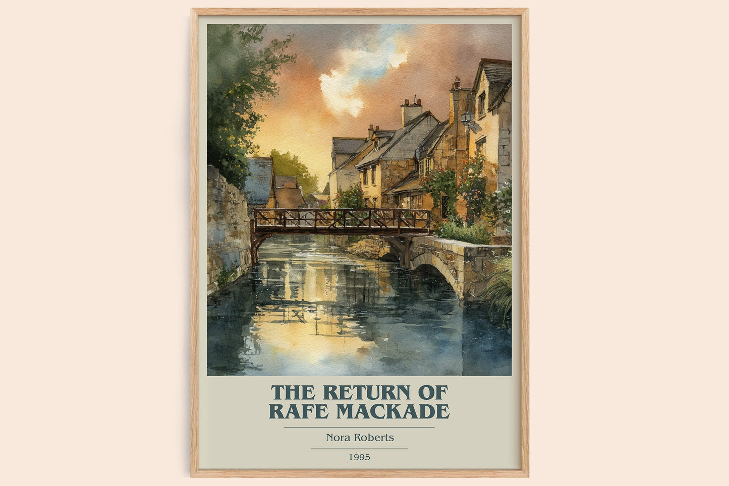 The Return of Rafe MacKade book cover book poster by Nora Roberts – framed literary art print