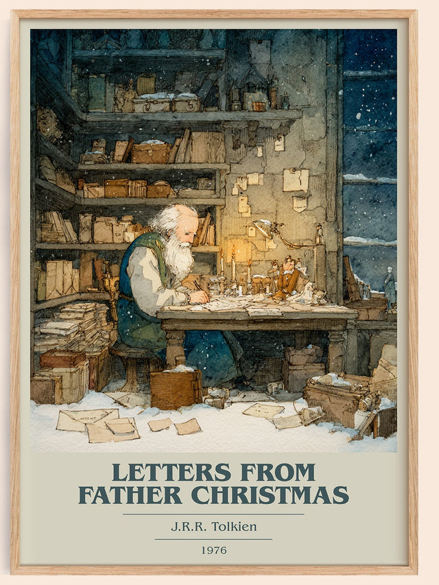Letters from Father Christmas Book Cover Poster by J. R. R. Tolkien