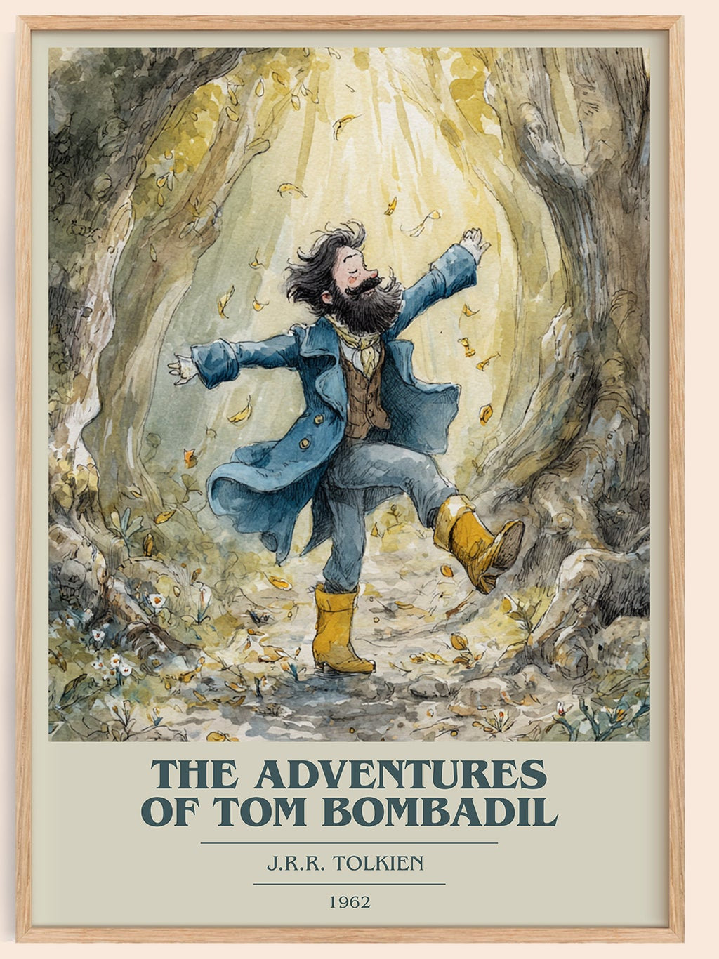 The Adventures of Tom Bombadil book cover book poster by J. R. R. Tolkien – framed literary art print