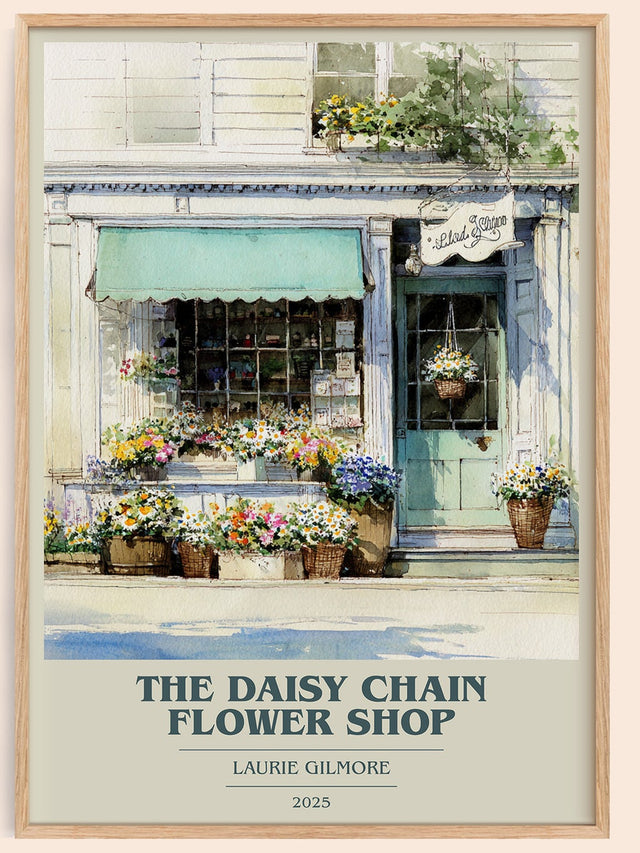The Daisy Chain Flower Shop Book Cover Poster by Laurie Gilmore