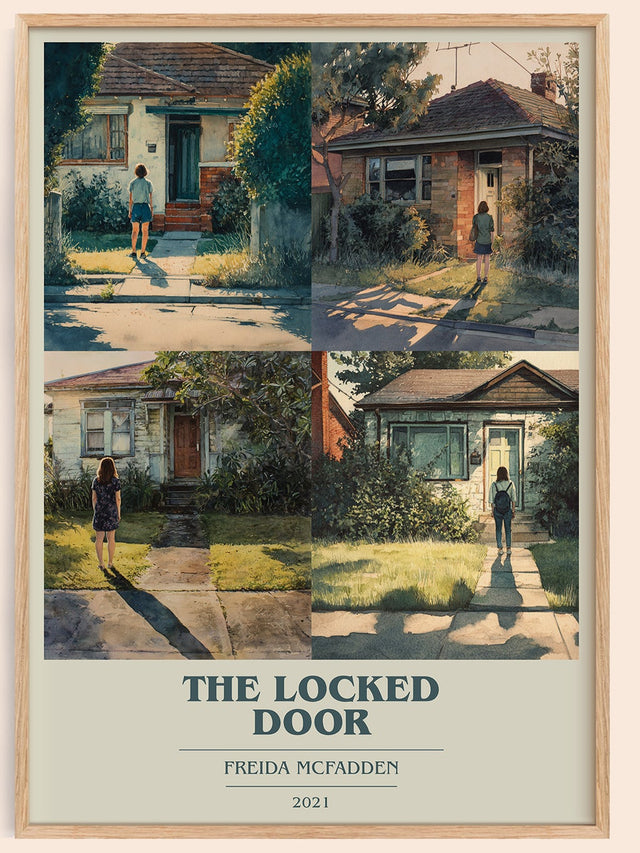 The Locked Door Book Cover Poster by Freida McFadden