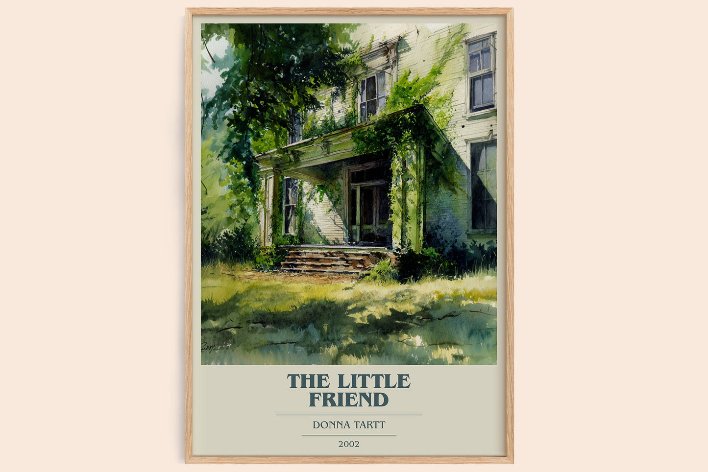 The Little Friend book cover book poster by Donna Tartt – framed literary art print