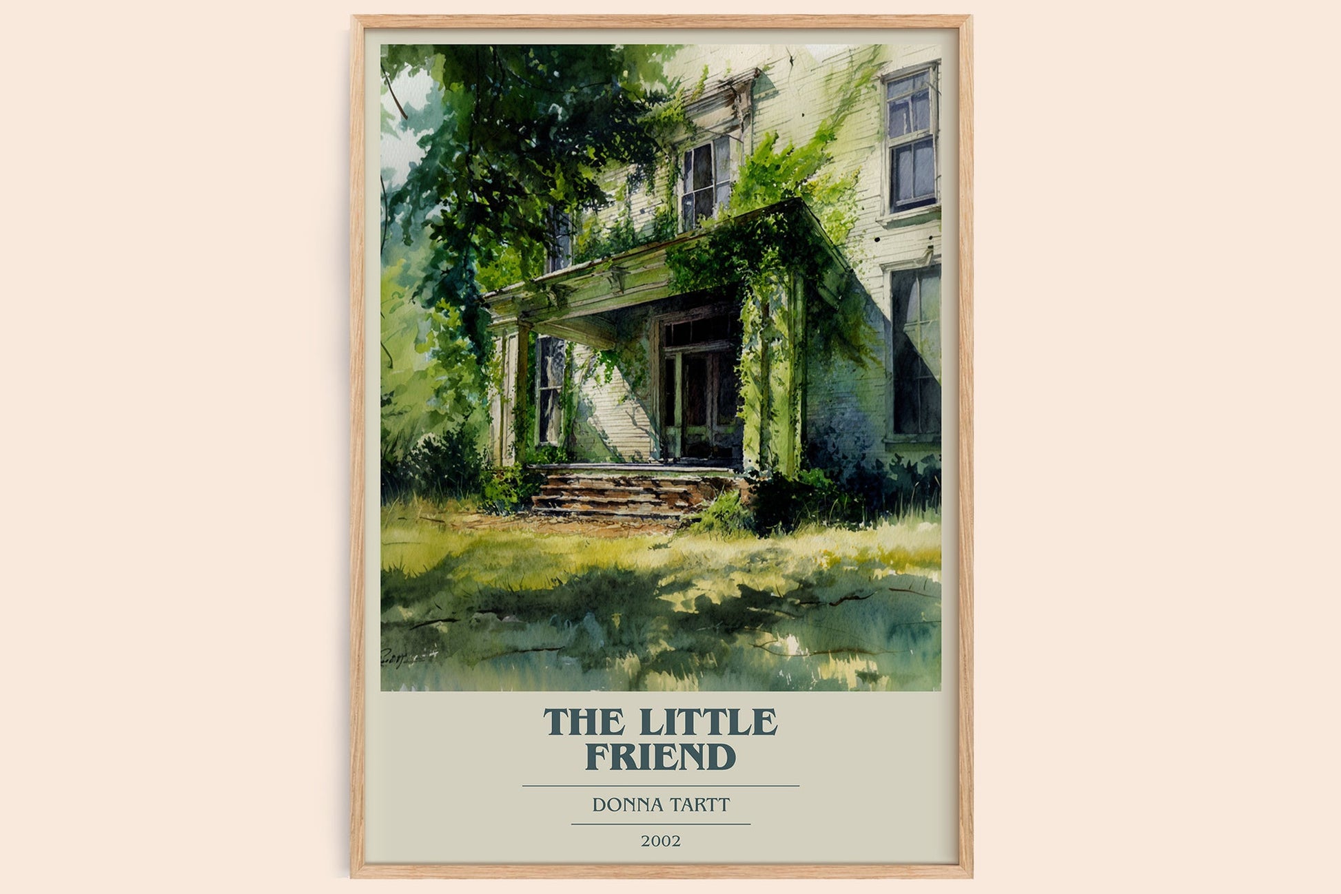 The Little Friend book cover book poster by Donna Tartt – framed literary art print