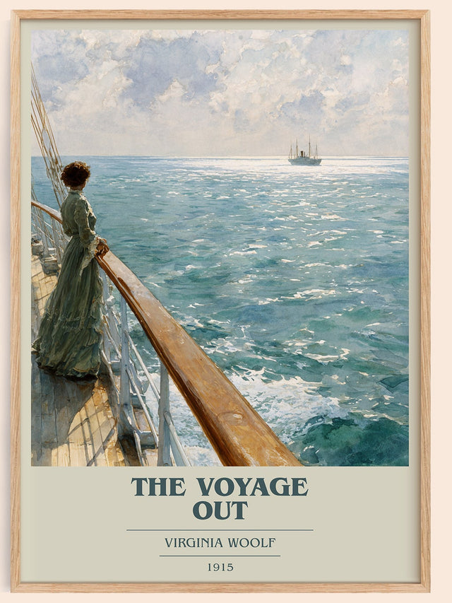 The Voyage Out Book Cover Poster by Virginia Woolf