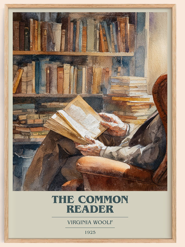 The Common Reader Book Cover Poster by Virginia Woolf