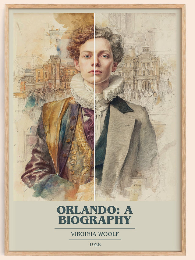 Orlando: A Biography Book Cover Poster by Virginia Woolf