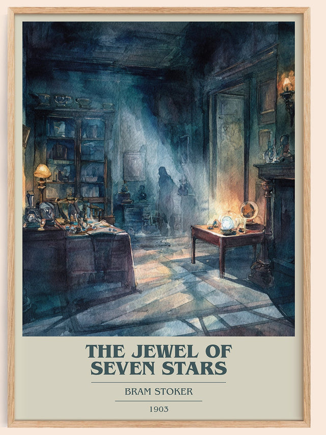 The Jewel Of Seven Stars Book Cover Poster by Bram Stoker
