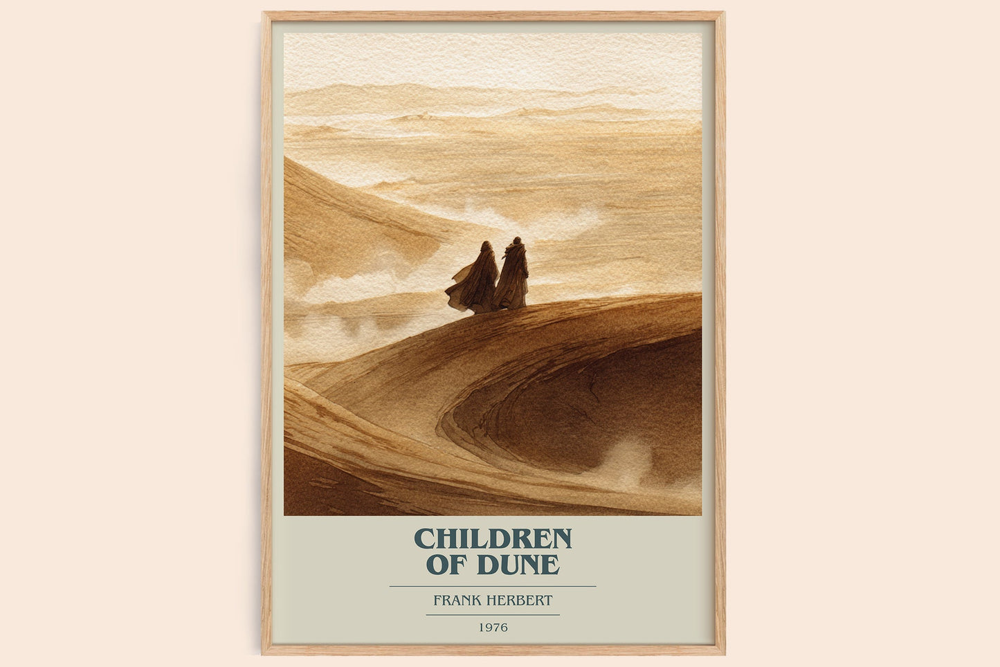 Children of Dune book cover book poster by Frank Herbert – framed literary art print